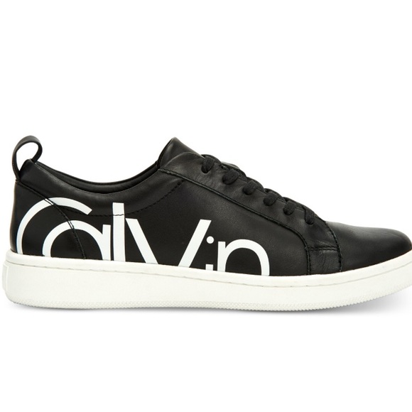 CALVIN KLEIN DANYA BLACK AND WHITE   SIZE 7M - Picture 5 of 8